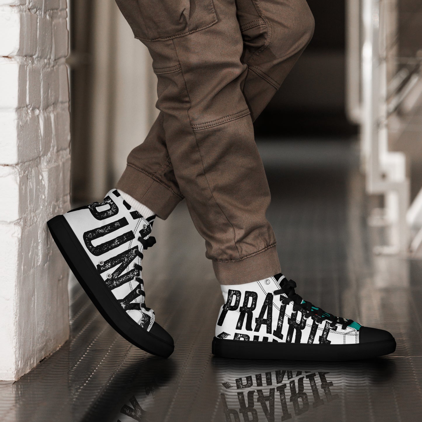 Prairie Punx Men’s High Top Canvas Shoes
