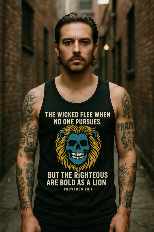 Men’s Premium Bold Lion Tank Top