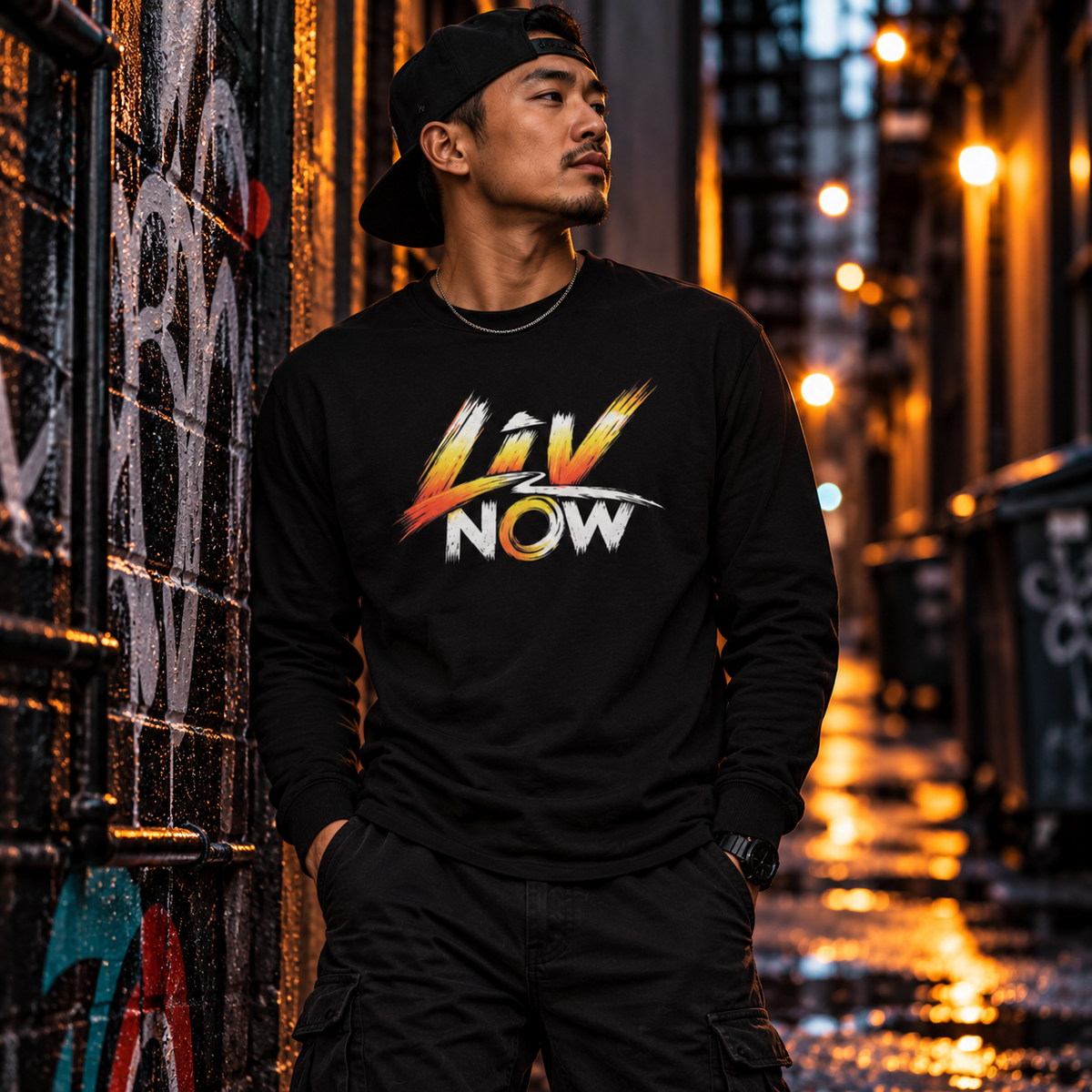 LivNow Long Sleeve Fitted Crew