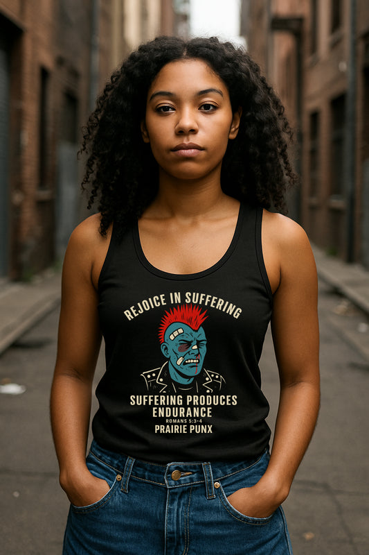 Men’s Premium Rejoice In Suffering Tank Top