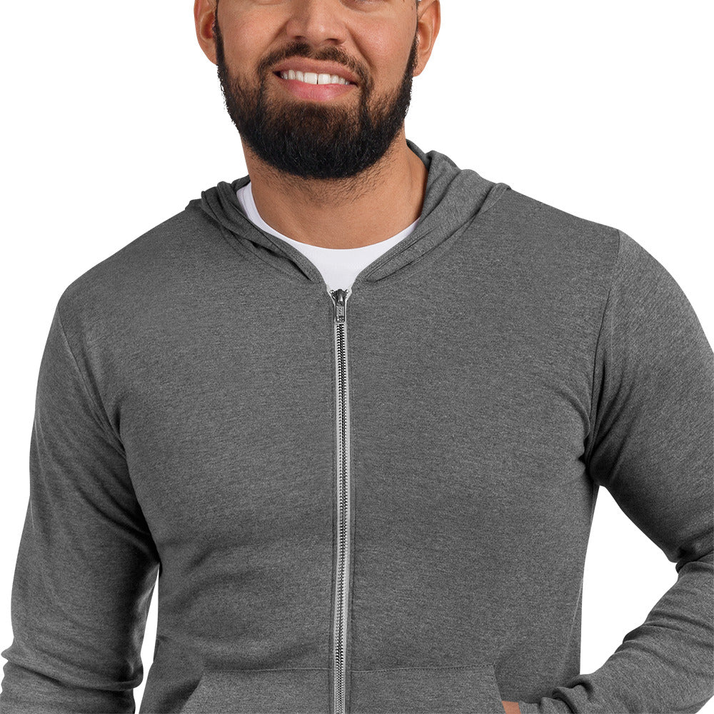 PRESS CHURCH Unisex zip hoodie